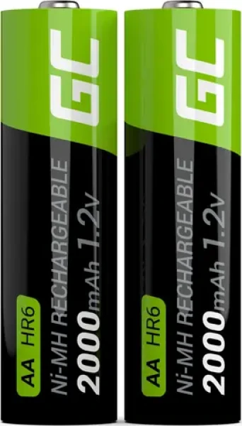 Green Cell Akumulátor AA (R6) 2000mAh / Nabíjacie batérie / AA / 2000 mAh / 2 ks (GR06)