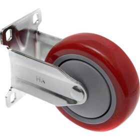 TOOLCRAFT TO-5137959 Pevné koliesko s naskrutkovacou doskou 100 mm polyuretán Nosnosť (max.): 125 kg; TO-5137959