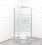 Sprchovací kút štvrťkruh 80x80 cm SAT TEX SATBKTEXS80CRS SATBKTEXS80CRS