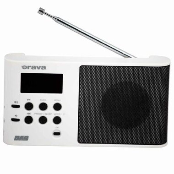 Orava DAB W biela / Vreckové rádio / DAB / FM / LCD (DAB W)