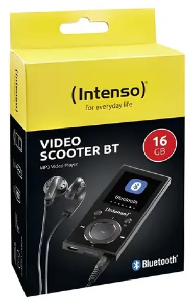 INTENSO Video Scooter čierna / MP3 / video prehrávač / 16 GB / Bluetooth 5.0 / 1,8 "LCD (3717470)