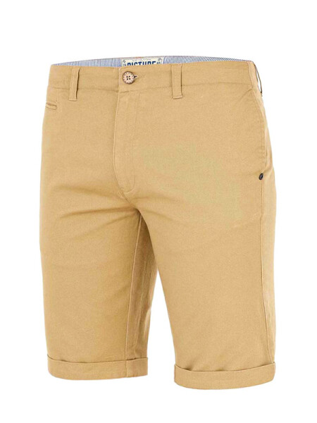 Picture Waldo Chino BEIGE pánske plátené kraťasy - 36