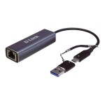 D-Link DUB-2315 sieťový adaptér 2.5 GBit/s USB, USB-C®, LAN (10/100/1000 Mbit / s); DUB-2315