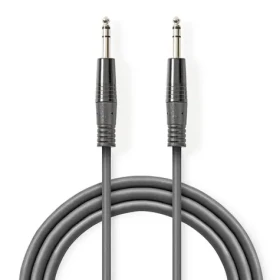 Nedis Stereo Audio kábel jack 6.35 mm (M) - jack 6.35 mm (M) 1.50 m tmavo šedá (COTH23020GY15)