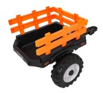 Mamido Detský elektrický traktor MEGA D68 24V s prívesom zelený