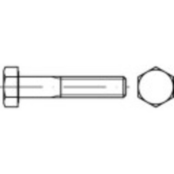 TOOLCRAFT TO-5439867 šesťhranné skrutky M24 150 mm vonkajší šesťhran 10 ks; TO-5439867