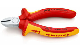 Knipex 7006125 Kliešte bočné štiepacie izolované 125mm 1000V VDE (70 06 125)