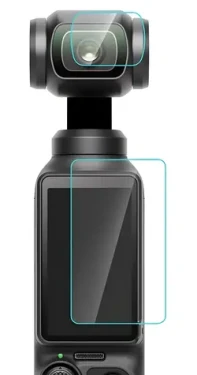 Puluz Tvrdené sklo DJI OSMO Pocket 3 / Ochranné sklo / objektív a displej / tvrdosť 9H (PU950T)