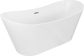 MEXEN/S - Montana vaňa voľne stojaca 180 x 90, biela, sifón a prepad chróm 52011809000-01