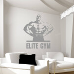 Veselá Stena Samolepka Elite Gym Farba: bílá, Veľkosť: 100 x 106 cm