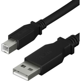 YENKEE YCU 016 BK Kábel USB-A (M) - USB-B (M) 3M čierna (8590669353187)