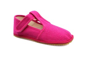 Papuče Beda ružové s trblietkami zúžené (BF-060010/W/02) 25 EUR