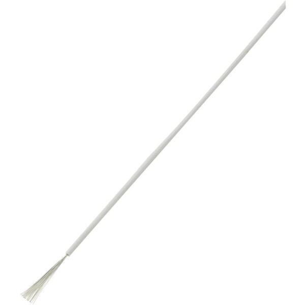 TRU COMPONENTS 1570576 opletenie / lanko, LiY, 1 x 0.14 mm², biela, 25 m; 1570576