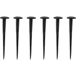 House Doctor Designový háčik Wall Nail Black – sada 6 ks