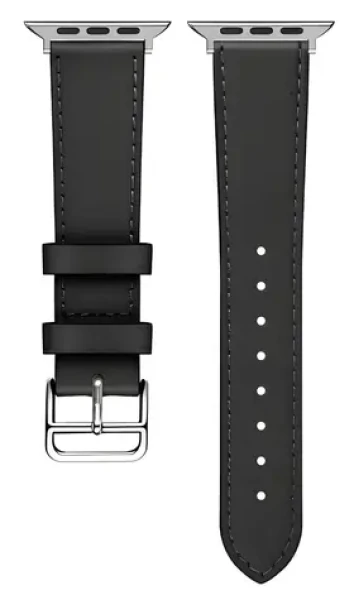 Beline Hermes 20 mm čierna / Kožený remienok pre smartwatch / univerzálna / pracka