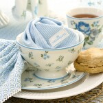 GREEN GATE Porcelánová polievková miska Christina White 400 ml