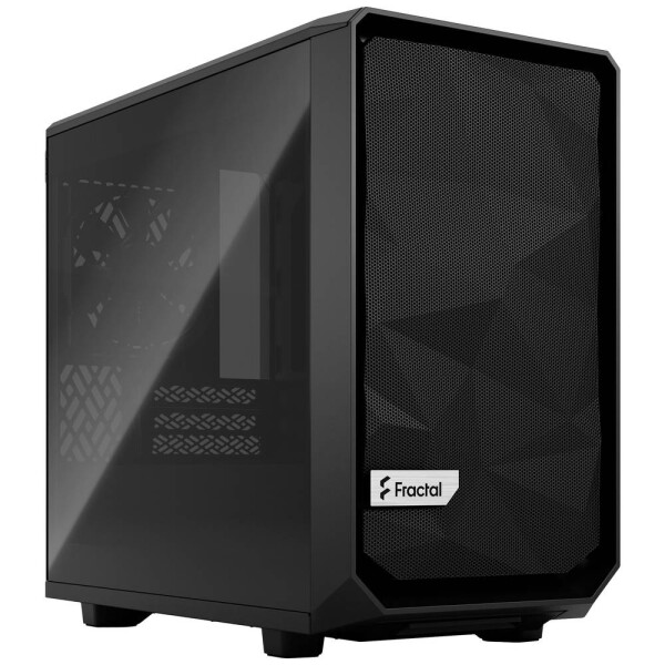 Fractal Design Meshify 2 Nano TG Dark Tint čierna / Mini-ITX / 2x USB-A / 1x USB-C 3.2 / bez zdroja / priehľadná bočnica (FD-C-MES2N-01)