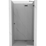 MEXEN/S - Lunar L sprchové dvere krídlové pravé 85, transparent, grafit metal 834L-085-000-95-00-P