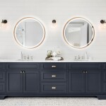 Tutumi - Zrkadlo LED 80cm meď kartáčovaná HOM-05493