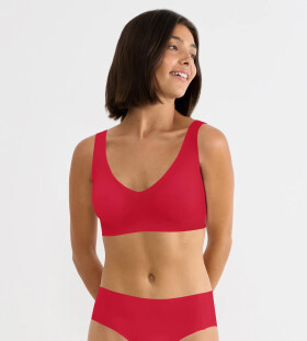 Podprsenka bez kostíc sloggi ZERO Feel 2.0 Bralette červená – SLOGGI SHANGHAI RED S
