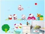 Veselá Stena Samolepka Hello Kitty na výlete