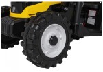 Mamido Detský elektrický traktor MEGA D68 24V s prívesom žltý