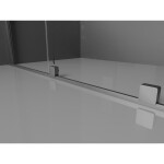 MEXEN/S - Velar L sprchovací kút, posuvné dvere 100 x 120, transparent, grafit metal 871-100-120-03-95