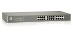LevelOne Switch 24x Fast Ethernet 19" kovový / Switch / Unmanaged / 10/100 Mb/s / QoS / 4,8 Gbit/s (FSW-2450)