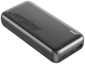 Energizer UE20055PQ powerbanka čierna / 20000mAh / 22.5W (20W) / 5V / 3A / 2x USB-C 1x USB-A (UE20055PQ)