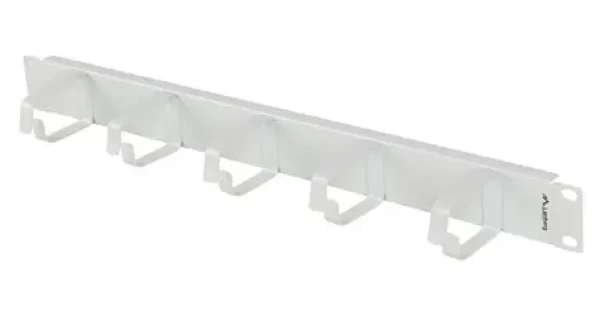 Lanberg 19" organizér káblov 5 krúžkov Typ B sivý / Organizér káblov / 1U / kov (AK-1701-S)