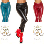 SexyFaux Leather Leggings !Thermo! brown Einheitsgroesse