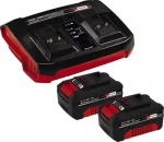 Einhell PXC Twincharger Kit 4512112 / Sada nabíjačka + akumulátory / 18V / 2x 4.0 Ah / Li- ION (4512112)
