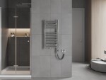 MEXEN/S - Hades radiátor + vykurovacia tyč 800 x 400 mm, 300 W, chróm W104-0800-400-2300-01