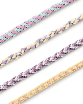 FOLIA Súprava na výrobu náramkov Kumihimo Pastel Smile