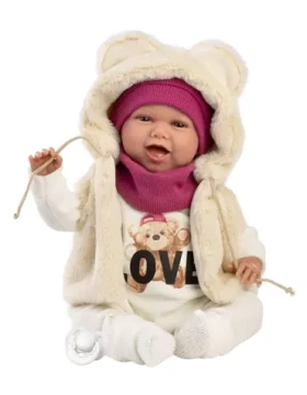 Llorens 74142 NEW BORN - realistická bábika bábätko so zvukmi a mäkkým látkovým telom - 42 cm