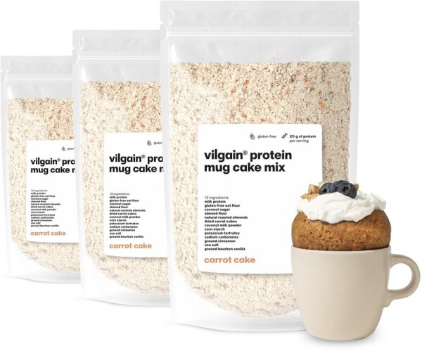 Vilgain Protein Mug Cake Mix – 3× mrkvová torta 420 g