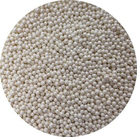 Cukrové perly metalické biele 3–4 mm, 80 g - I LOVE CAKES
