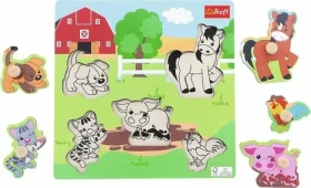 Trefl - Vkladačka - Drevená vkladačka Farma