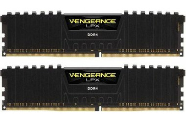 Corsair Vengeance LPX Black 16GB (2x8GB) 3200MHz / DDR4 / PC4-25600 / CL16-20-20-38 / 1.35V / XMP2.0 / s chladičom (CMK16GX4M2E3200C16)