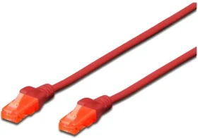Digitus Cat6 U/UTP červený / Patch kábel / RJ45-RJ45 / 2 m / LSZH / AWG 26 (DK-1617-020/R)