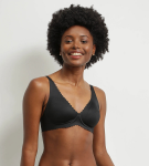 Dámska podprsenka s kosticami DIM TRIANGLE BODY TOUCH BRA - DIM - čierna 80 C