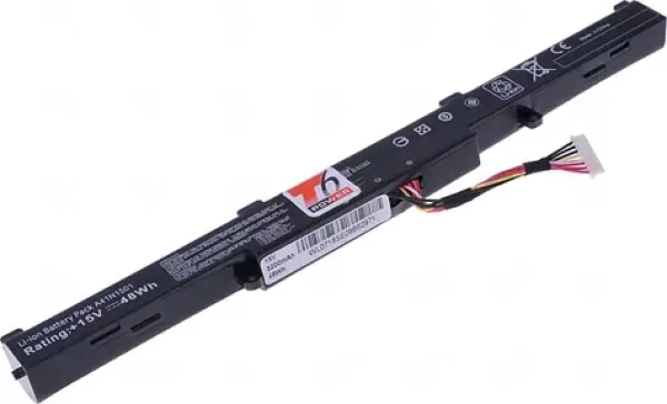 T6 power Batéria pre ASUS GL752 | N552 | N752 | FX553 | G553 | GL553 / 2600mAh / 37Wh / 4cell / Li-ion (NBAS0123)