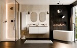 BESCO - Walk-in sprchovací kút ICON - Farba rámu zásteny - Hliník čierny, Rozmer A - 120, Rozmer C - 200, Smer zatváranie - Univerzálny Ľavé / Pravé, Výplň - Číre bezpečnostné sklo - 8 mm BCICON12BC
