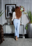 Sexy Highwaist Pants with side Slit Einheitsgroesse