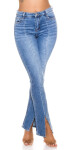 Sexy Bootcut Highwaist Jeans with Slit denimblue