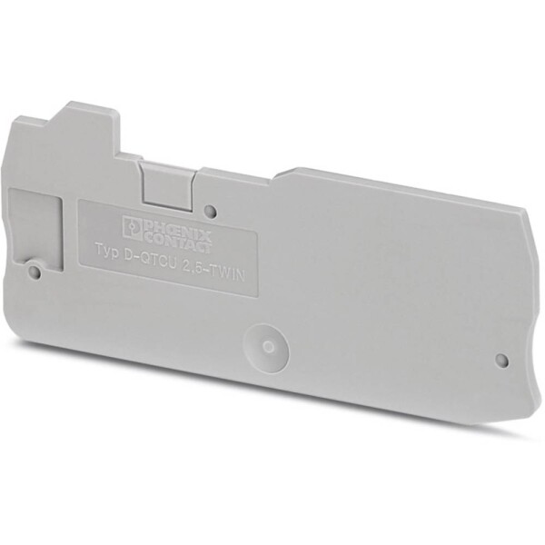 End cover D-QTCU 2,5 TWIN 3050510 Phoenix Contact; 3050510