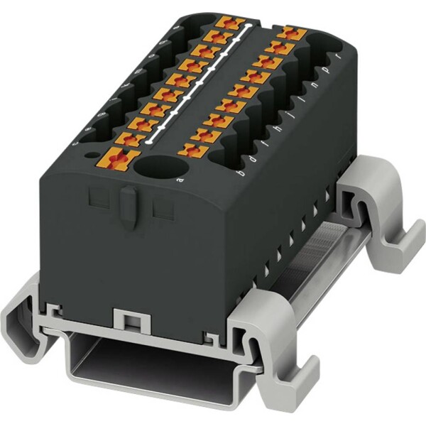 Phoenix Contact 3273256 blok rozvádzača 56 mm pružinová svorka čierna 8 ks; 3273256