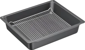 BOSCH HEZ633070 antracitová / Panvica s roštom / smaltovaná / do 300 ° C / 2dielna sada (HEZ633070)