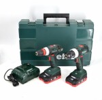 Metabo Aku combo 18V / Sada Aku náradia: Aku vŕtací skrutkovač BW BS18LTBL + Aku príklepový uťahovač BS18Q / 2x 3.5Ah (METPL_00000015)