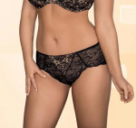 GFP 534 Chantal Kalhotky čierne s béžovou - Gaia XL černo-béžová